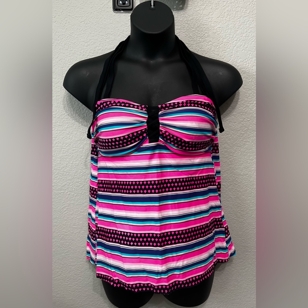 Swim top, tie behind the neck- size 16